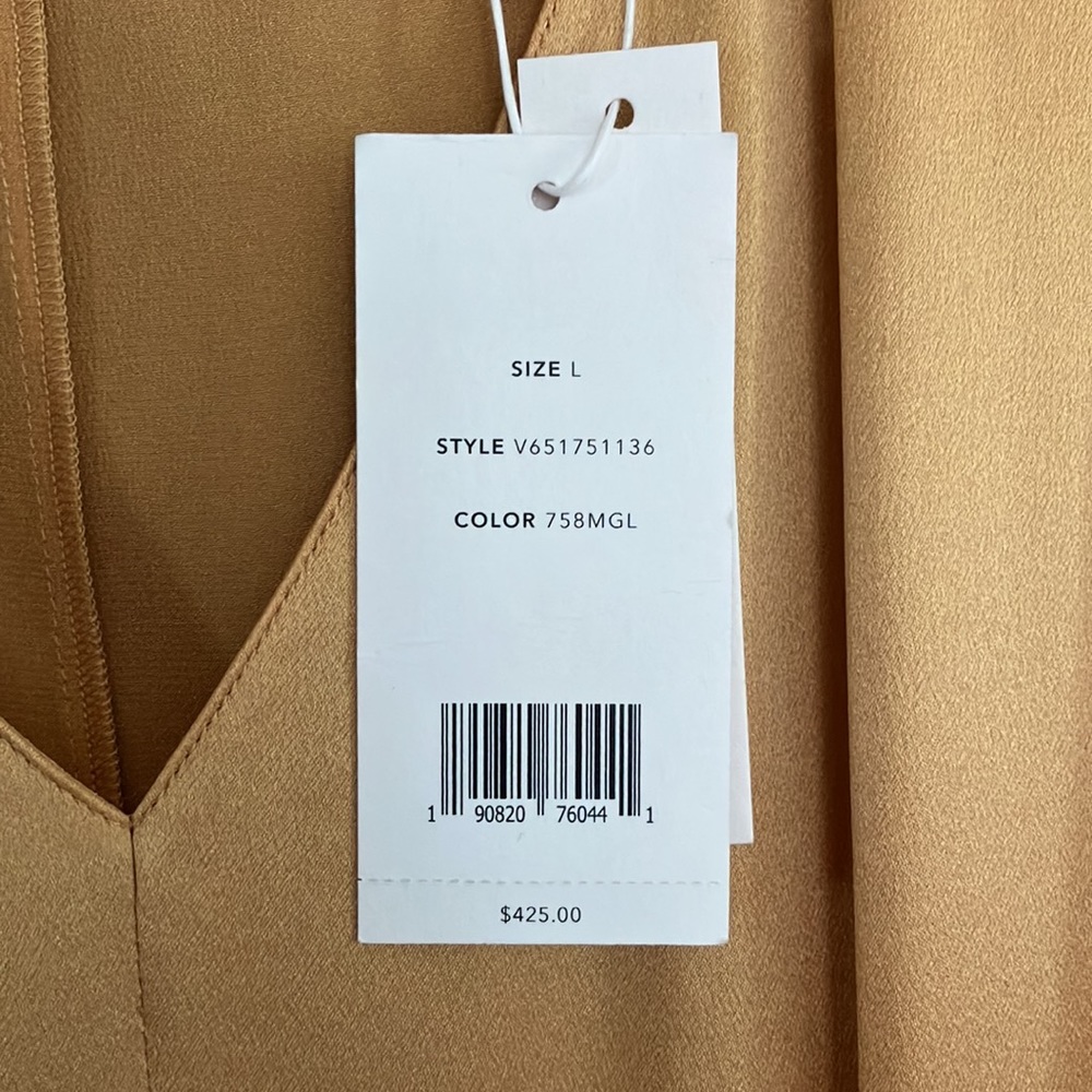 VINCE gold silk dress!๐๐ซ๐คฉ - Picture 3 of 12